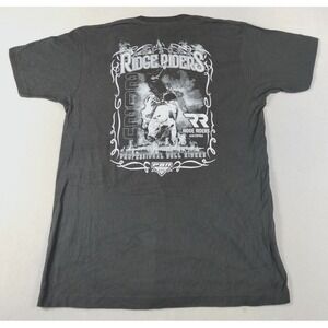 Arizona Ridge Riders Shirt Mens Large Black PBR Rodeo Westerncore Cowboy Country